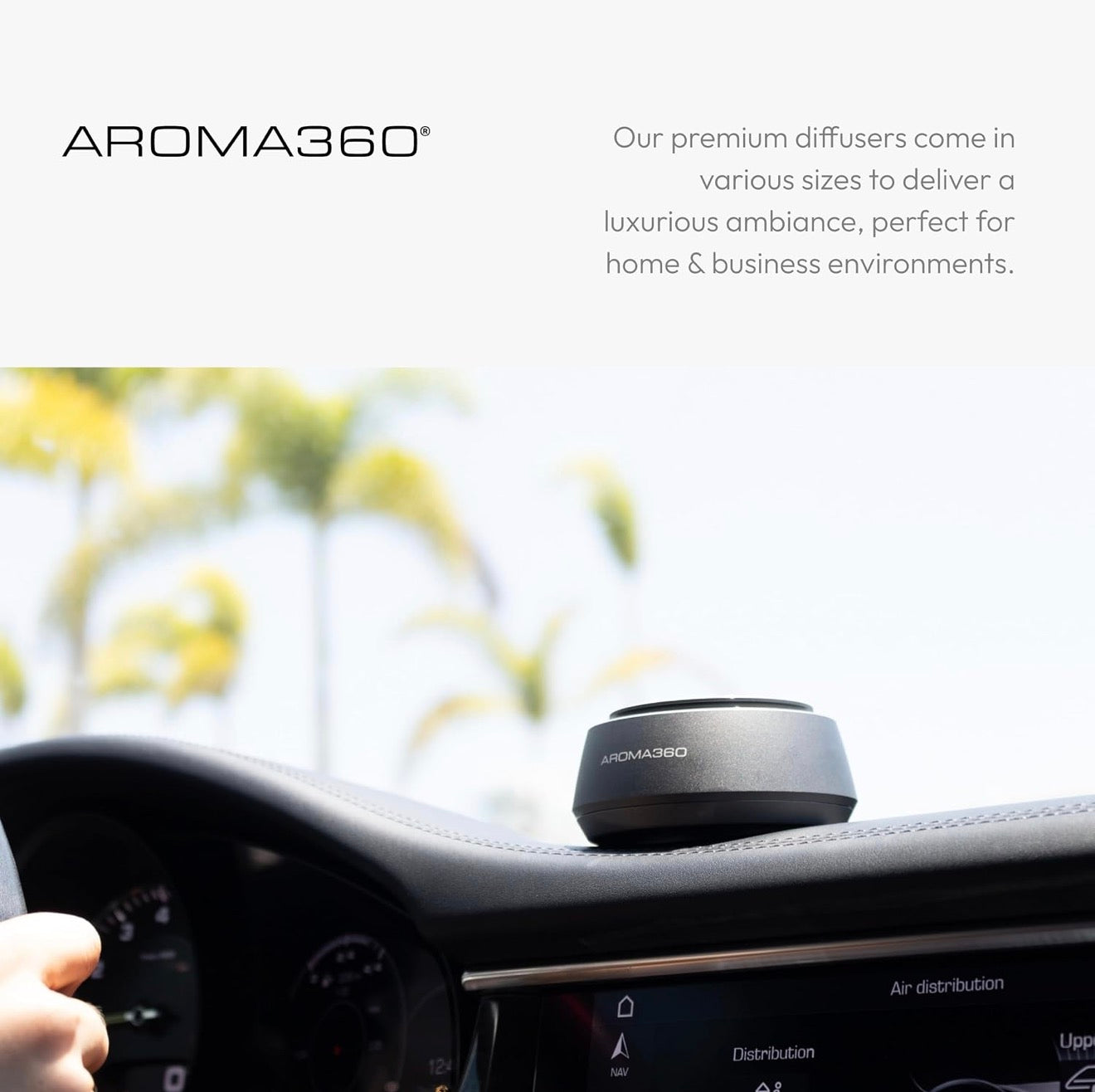 Hotel Collection/Aroma360 Chauffeur Car Diffuser- Black
