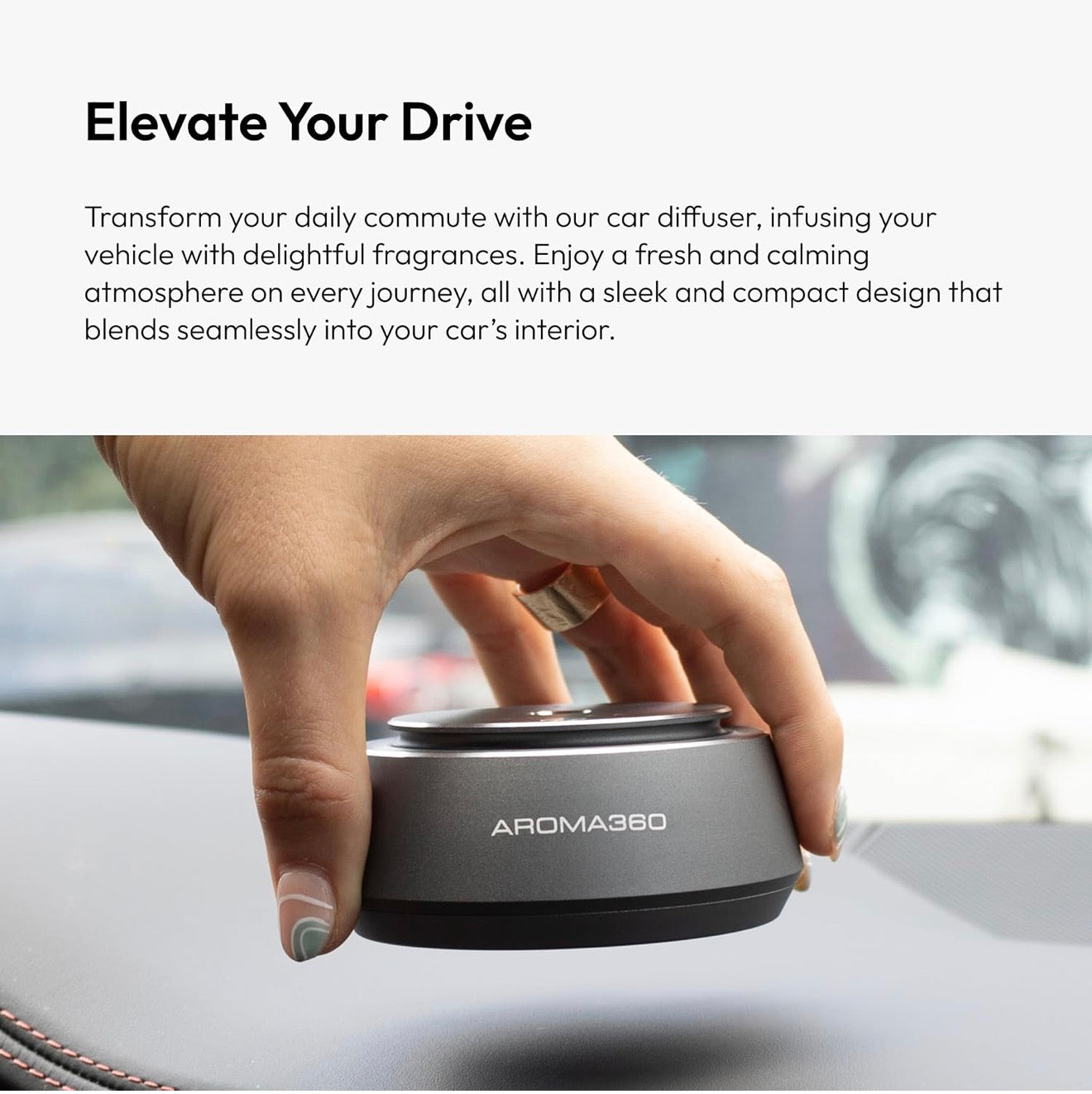 Hotel Collection/Aroma360 Chauffeur Car Diffuser- Black